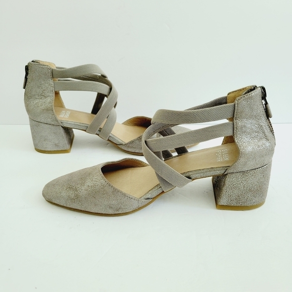 NEW Eileen Fisher Mica Gray Sandals - Picture 1 of 6